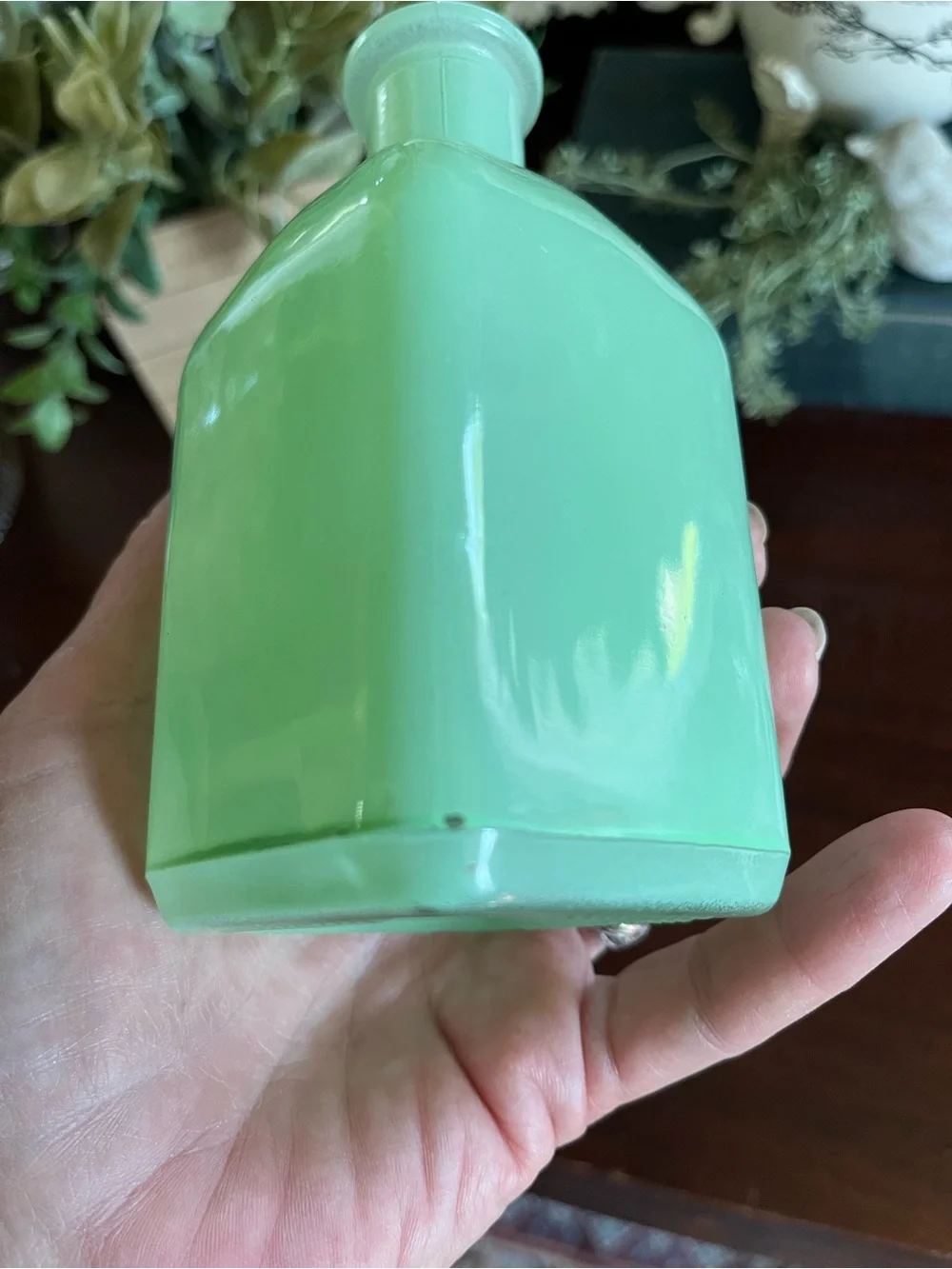 Hearth & Hand with Magnolia Mint Green Milk Glass Vase